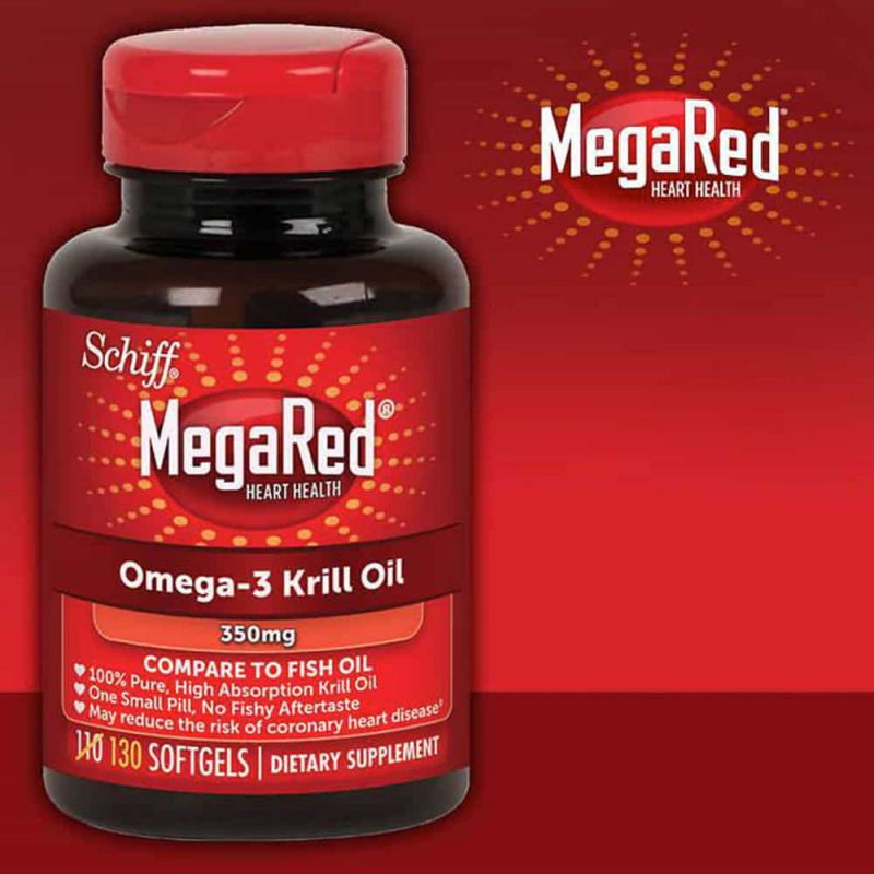 Hỗ trợ tim mạch từ dầu nhuyễn thể Schiff MegaRed Super Heart