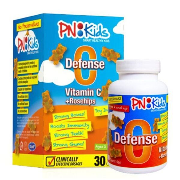 Hộp 30 viên kẹo dẻo bổ sung Vitamin C cho trẻ PNKids