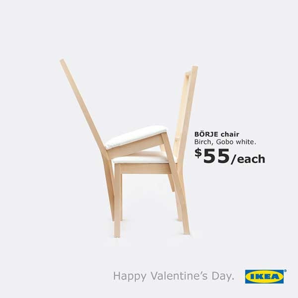 IKEA: Ghế đôi tình nhân