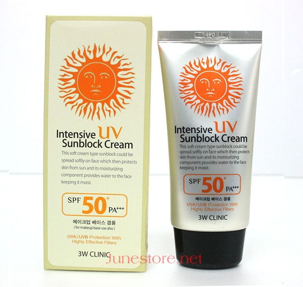 Intensive UV Sunblock Cream- 3W Clinic