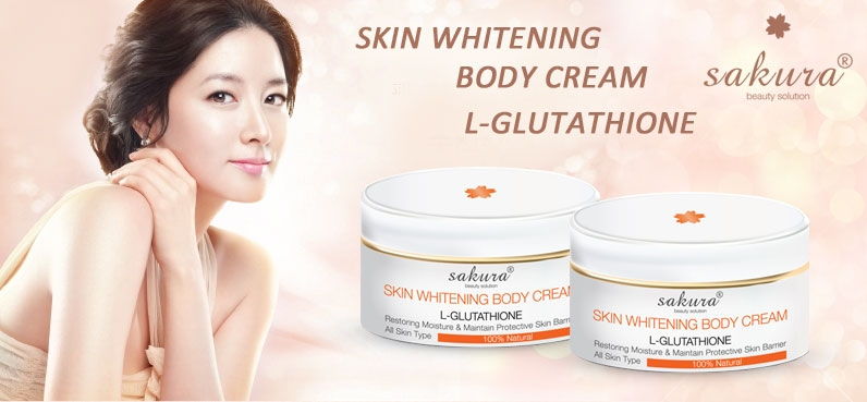 Kem dưỡng trắng da toàn thân Sakura Skin Whitening L-Glutathione Body Cream