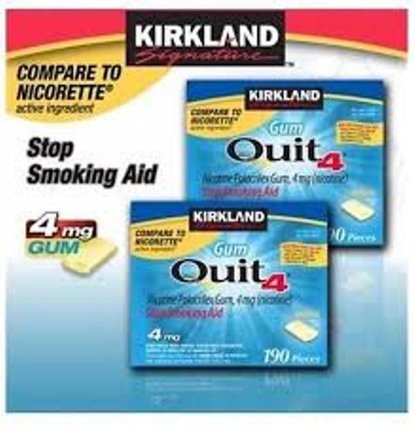 Kẹo cai thuốc lá Quit 4 Kirkland
