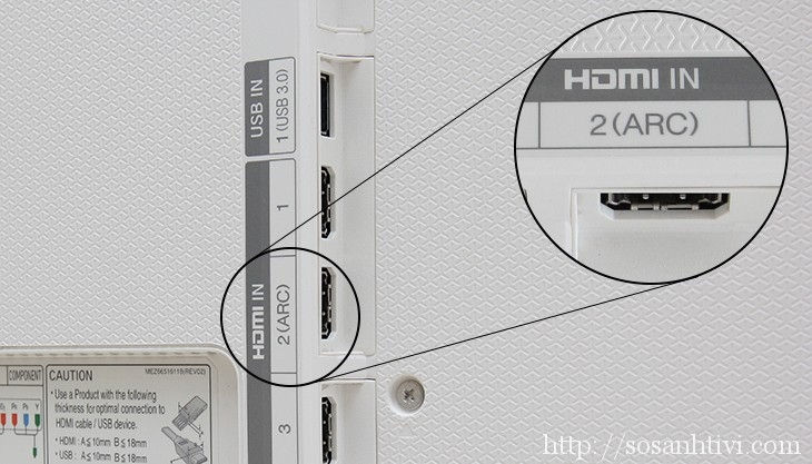 Kết nối qua cổng HDMI (ARC)
