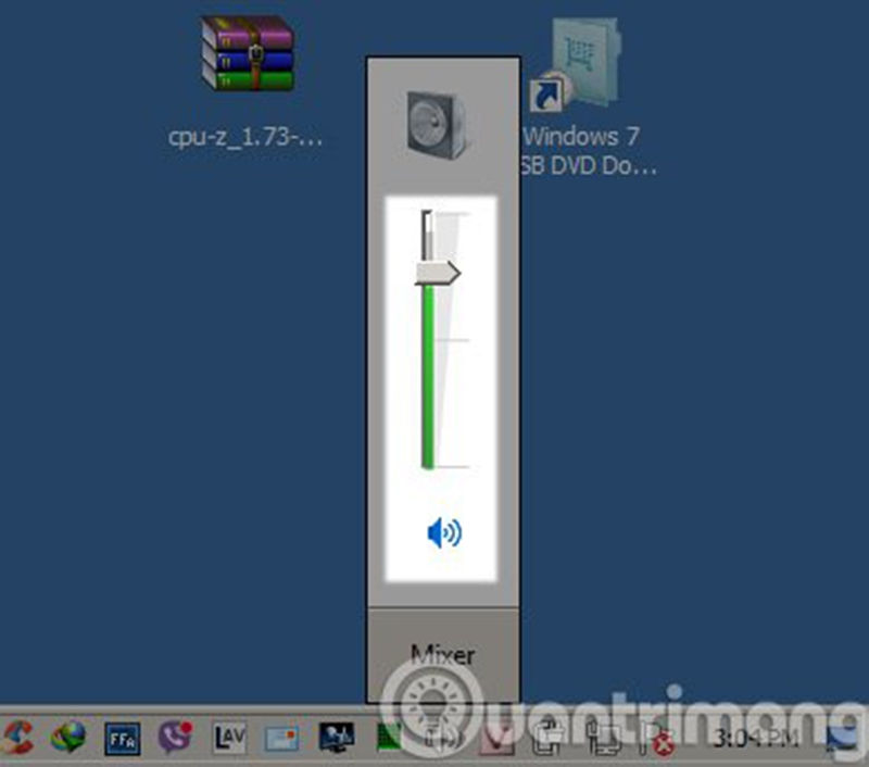 Kiểm tra Volume của Windows