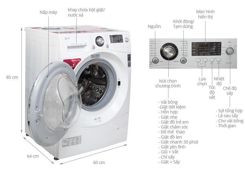 LG WD-20600 8 Kg