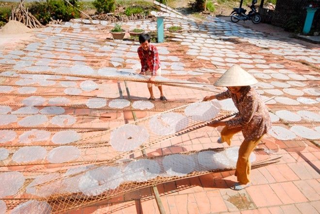 Làng nghề Bánh phồng Phú Mỹ An Giang