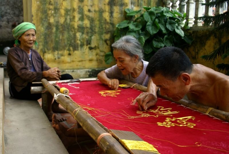 Làng nghề thêu ren Văn Lâm - làng nghề truyền thống Việt Nam