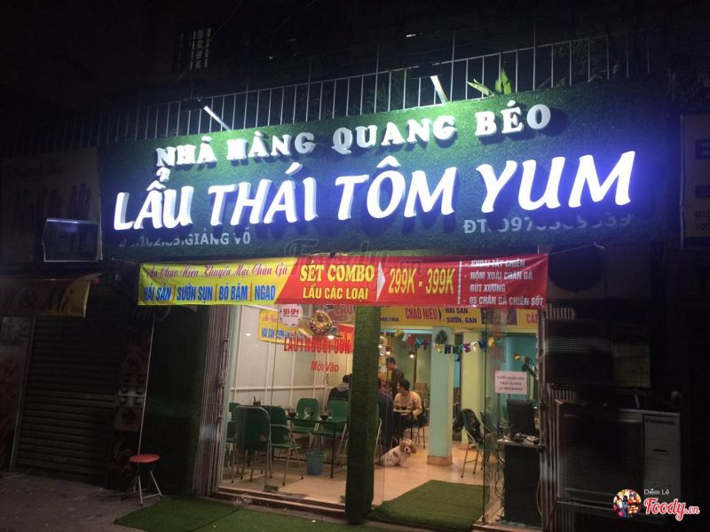 Lẩu thái Tomyum Quang Béo - Giảng Võ