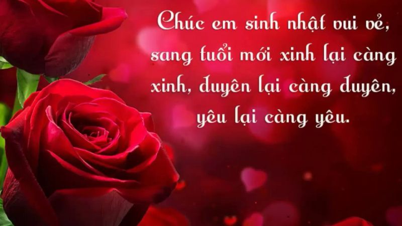 Lời chúc mừng sinh nhật em gái số 1