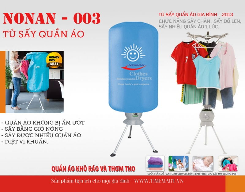 Máy sấy quần áo Nonan