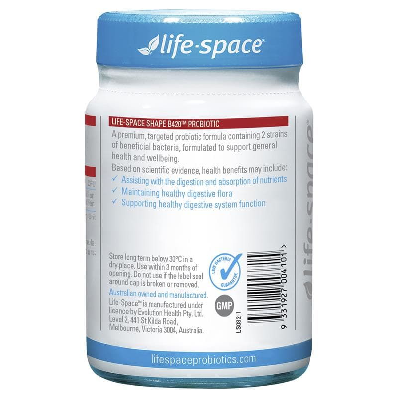 Men vi sinh hỗ trợ hệ tiêu hóa Life Space Shape B420 Probiotic 60 viên