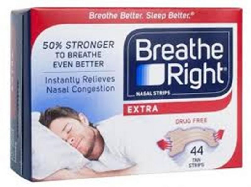 Miếng Dán Thông Mũi Giảm Chứng Ngủ Ngáy Breathe Right