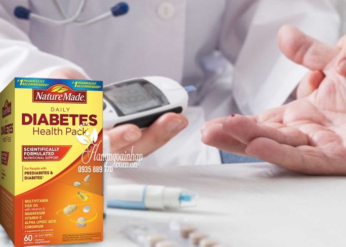Nature Made Daily Diabetes Health Pack 60 - Thực phẩm chức năng Điều Hòa Tiểu Đường Của Mỹ