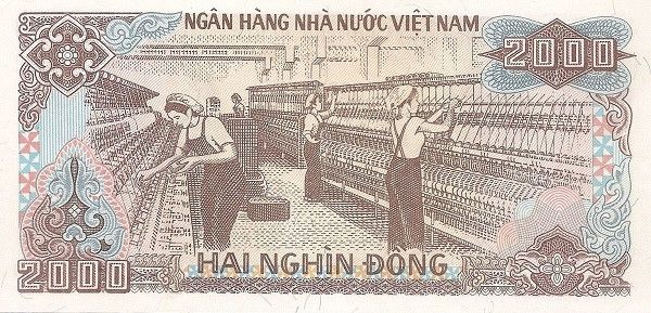 Nhà máy dệt Nam Định (tờ 2.000 đồng)