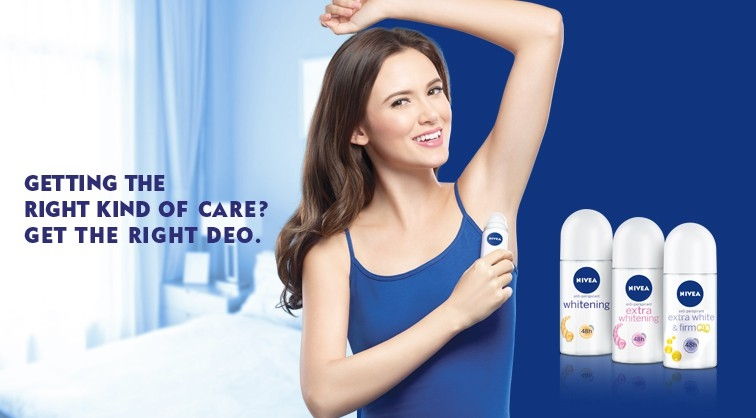 Nivea extra whitening roll on