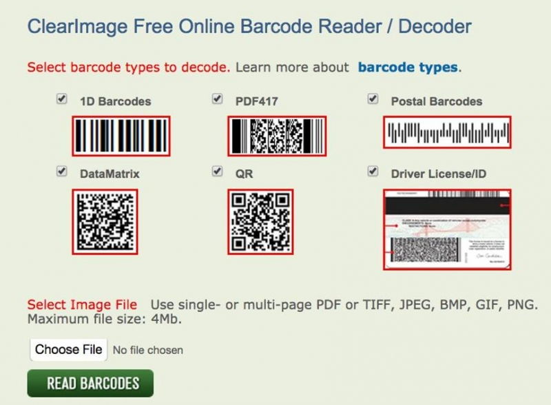 Online Barcode Reader