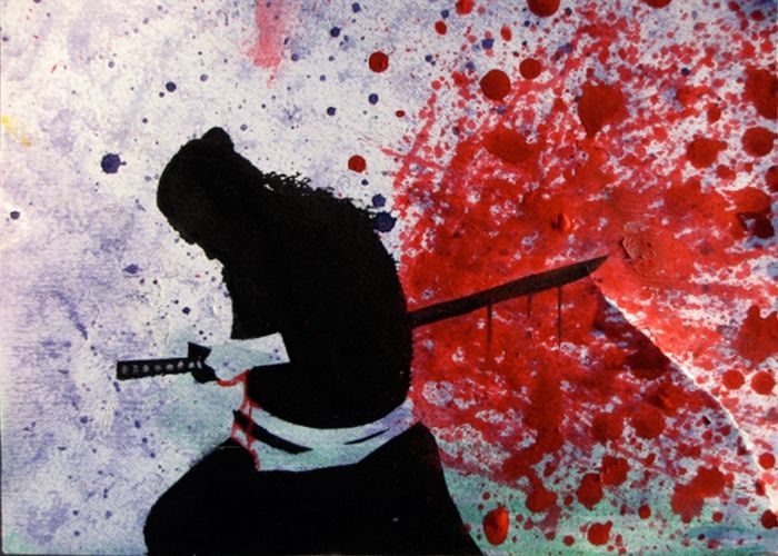 Samurai mổ bụng để bảo vệ khí tiết