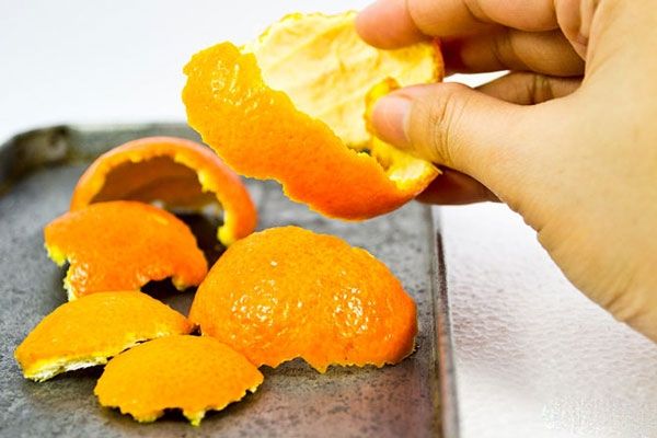 Sử dụng vỏ cam, quýt