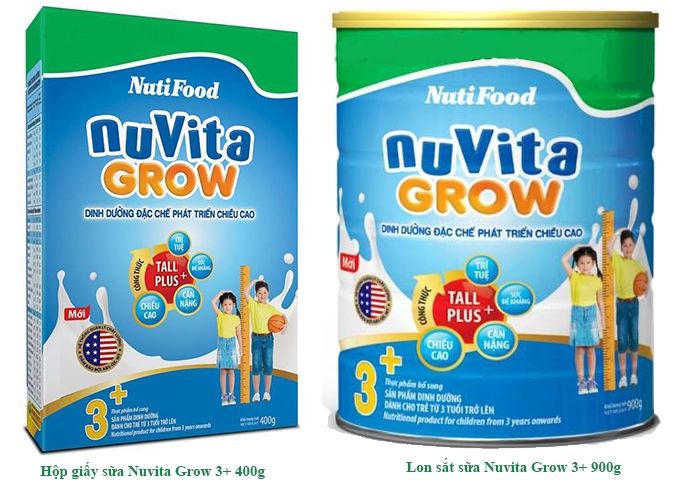 Sữa Nuvita Grow (cho trẻ trên 3 tuổi)