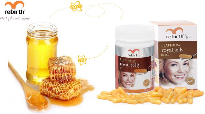 Sữa Ong Chúa Rebirth Life Platinum Royal Jelly 1000mg