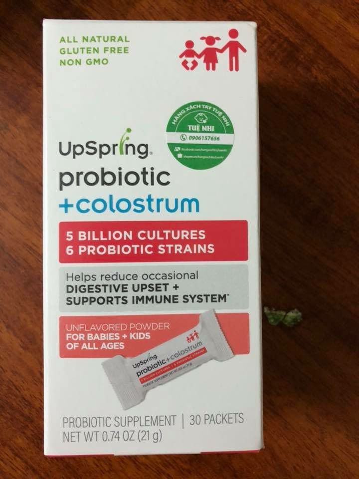 Sữa non và men vi sinh UpSpring Probiotic + Colostrum NON-GMO