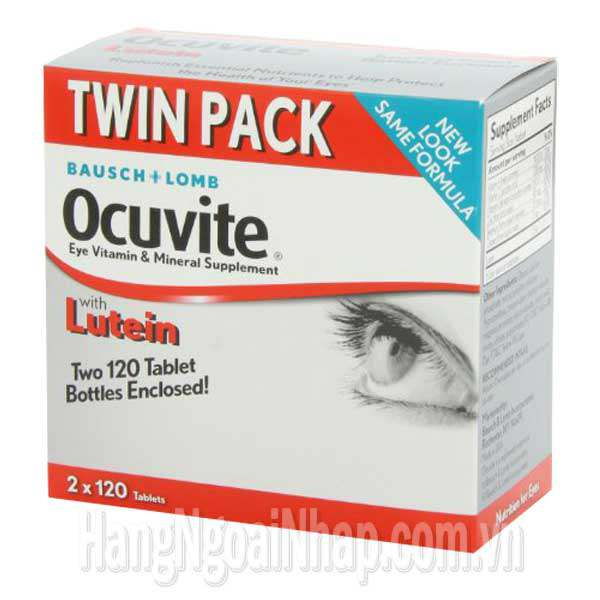 Thuốc bổ mắt Ocuvite twin pack của Mỹ: