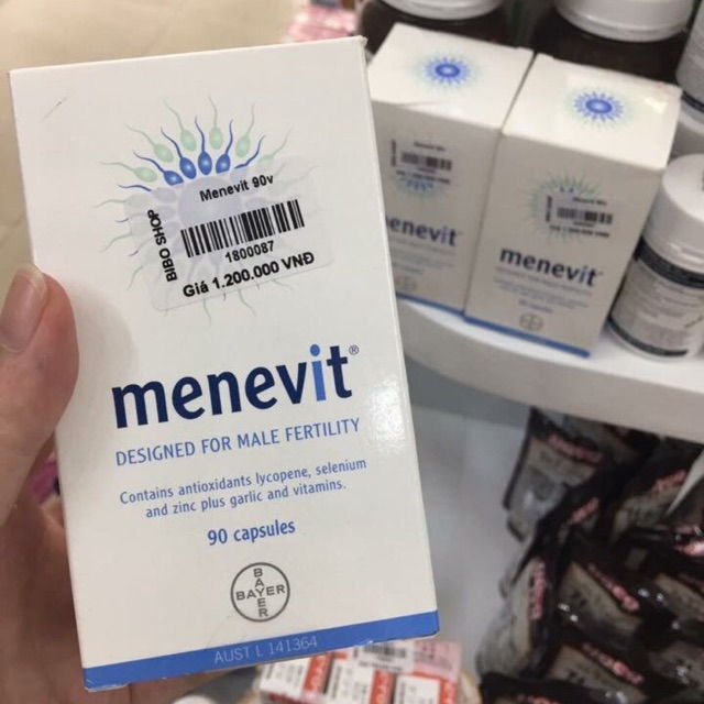 Thuốc hỗ trợ sinh sản cho nam giới Menevit chính hãng Bayer Úc