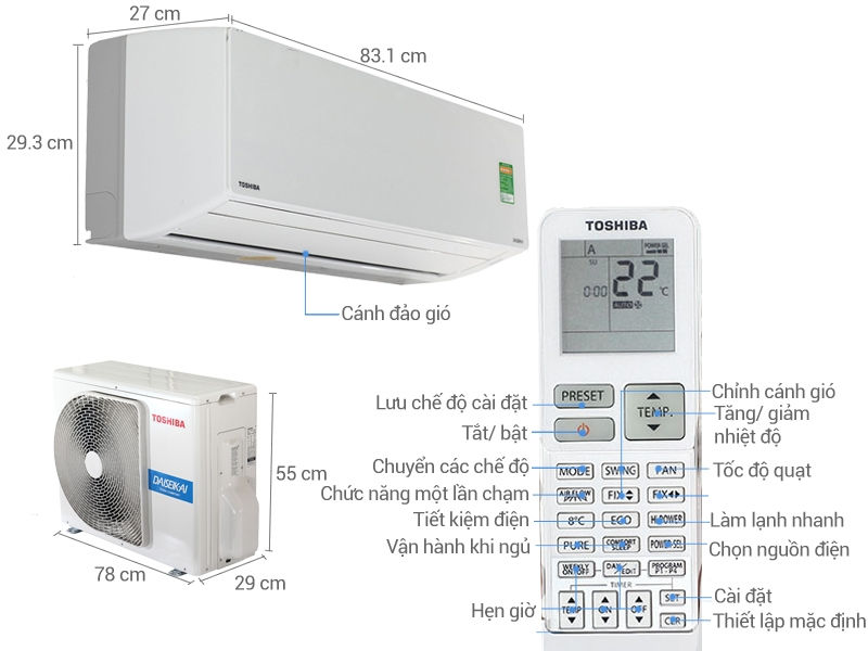 Toshiba 8500 BTU RAS-H10G2KVP-V: 0,52 kW/h