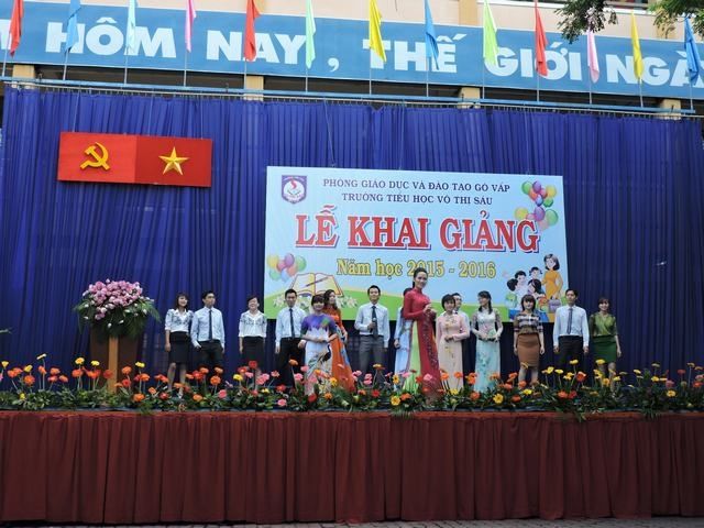 Trang trí lễ khai giảng trường tiểu học