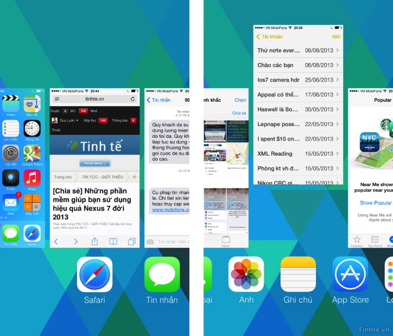 Tắt 3 ứng dụng cùng lúc Tắt 3 ứng dụng cùng lúc