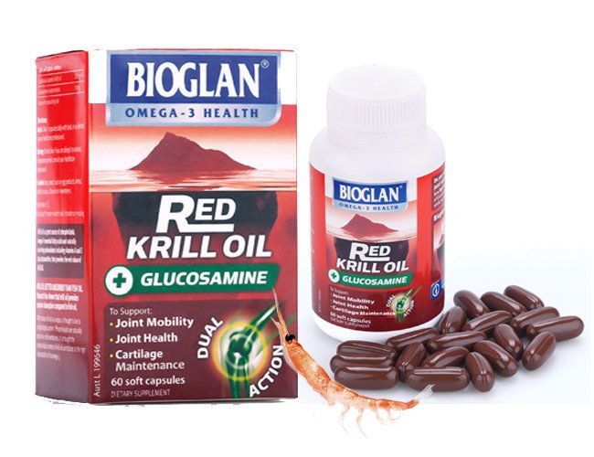 Viên Bổ Khớp Cao Cấp Bioglan Red Krill Oil & Glucosamine