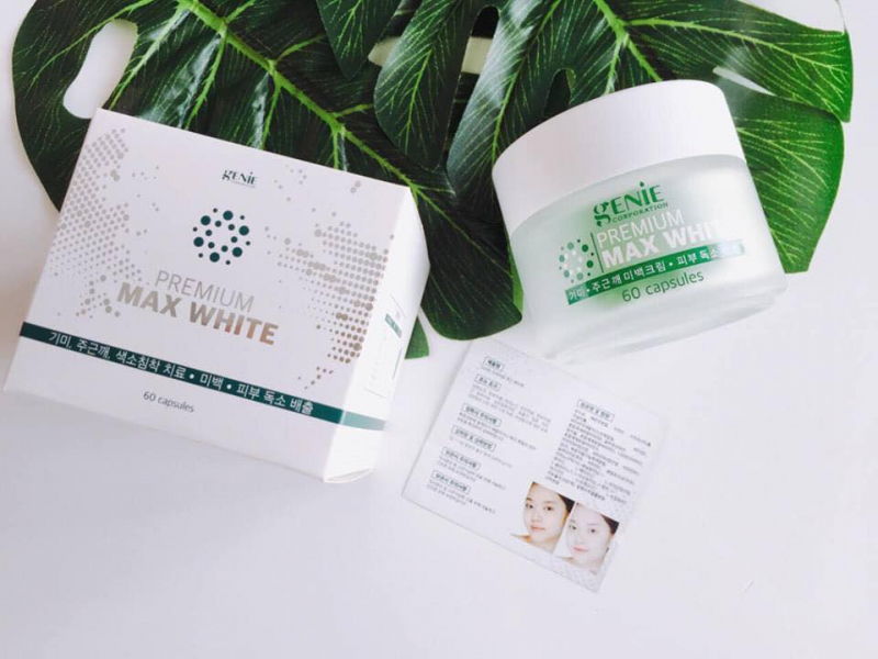 Viên Uống Trắng Da Genie Premium Max White Viên Uống Trắng Da Genie Premium Max White