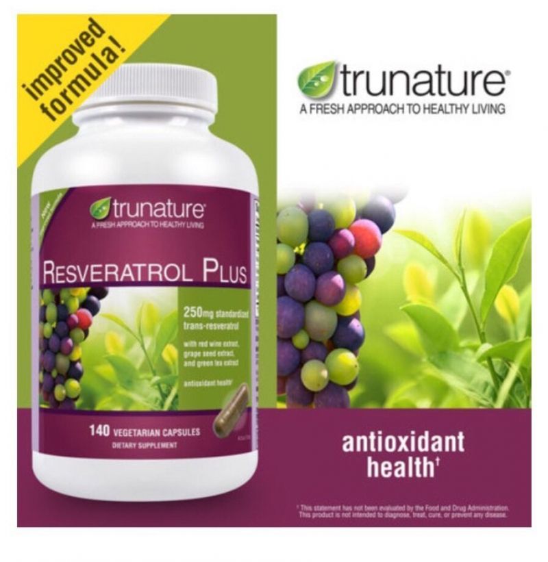 Viên uống bảo vệ tim mạch Resveratrol Trunature