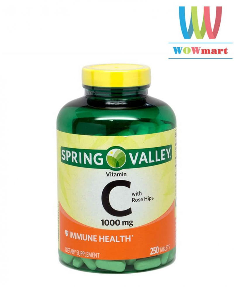 Viên uống bổ sung vitamin C Spring Valley Vitamin C 1000mg