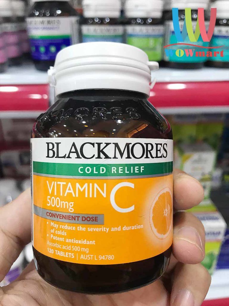 Viên uống tăng sức đề kháng Blackmores Vitamin C 500mg Cold Relief