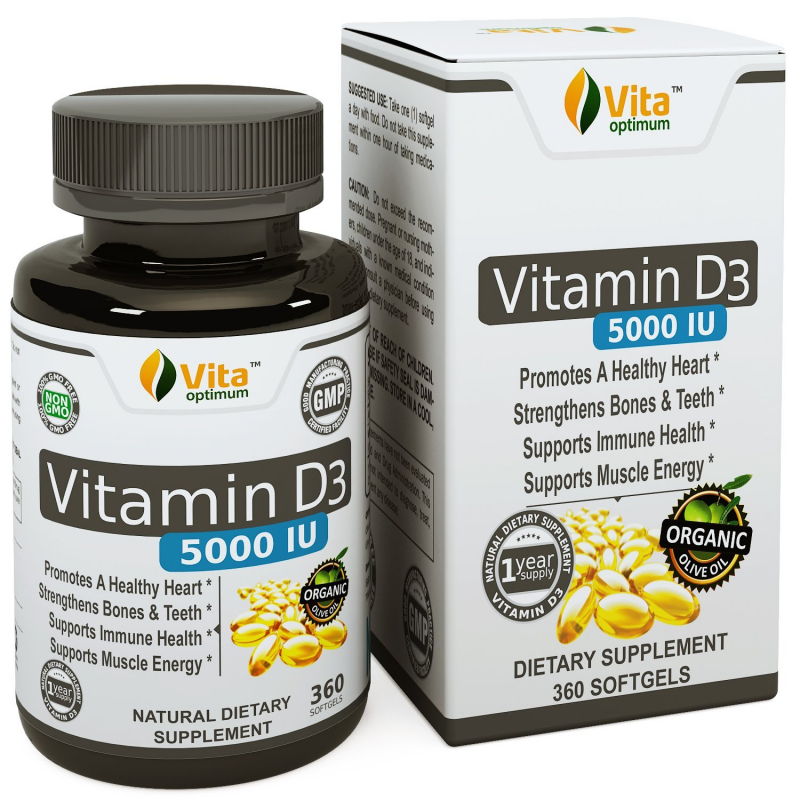 Viên uống bổ sung Vitamin D nhãn hiệu Vita optimum Viên uống bổ sung Vitamin D nhãn hiệu Vita optimum