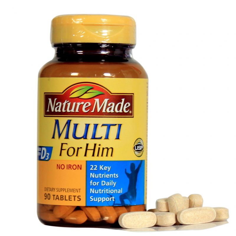 Vitamin Tổng Hợp Cho Nam Nature Made Multi For Him 50+
