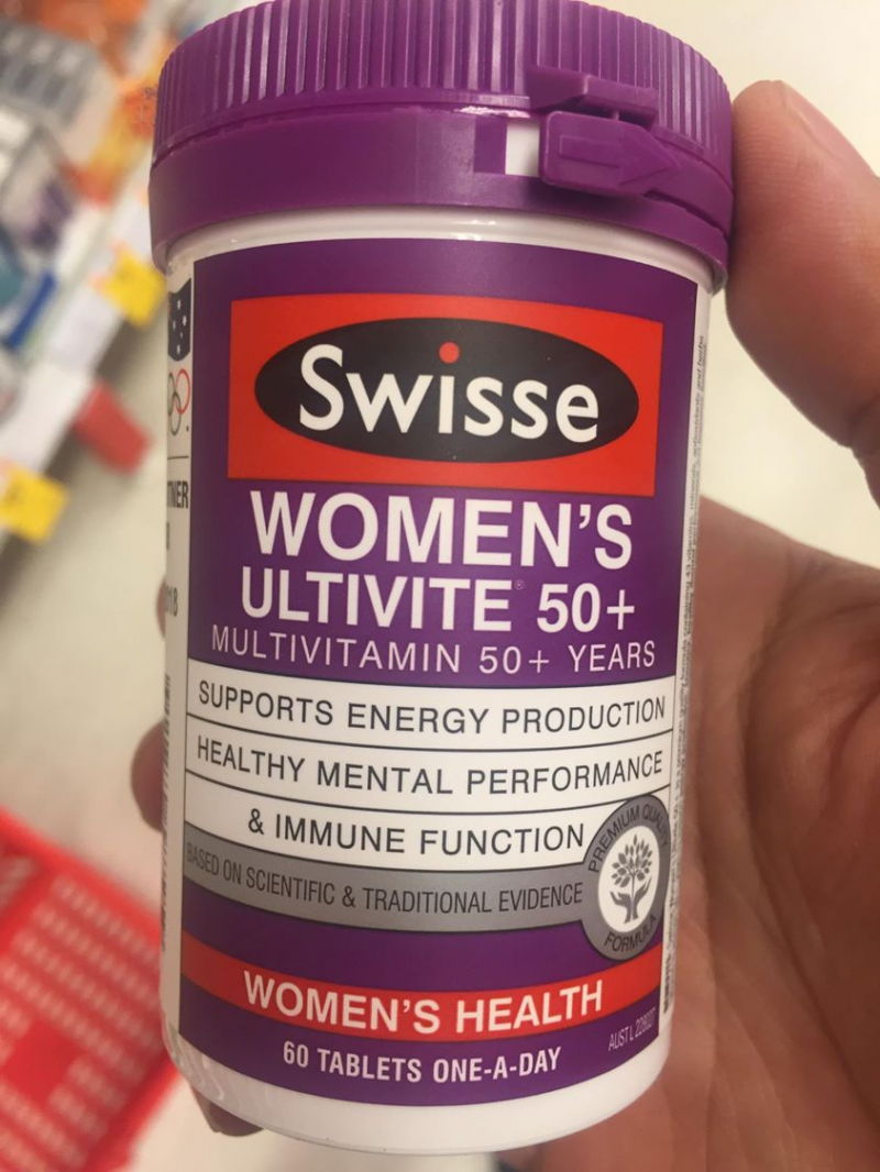 Vitamin Tổng Hợp Cho Nữ Trên 50 Tuổi Swisse Womens Ultivite 50++
