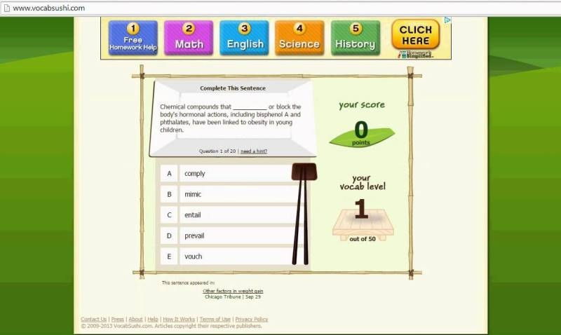 Vocabshushi (wwwvocabsushicom)