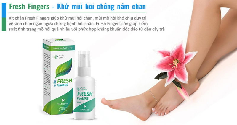 bình xịt khử mùi hôi chân Fresh Fingers