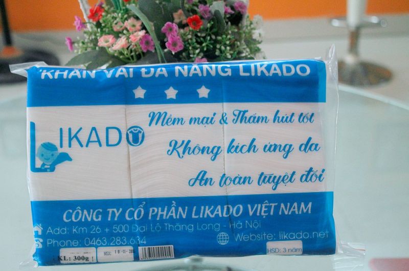 khăn giấy khô đa năng Likado