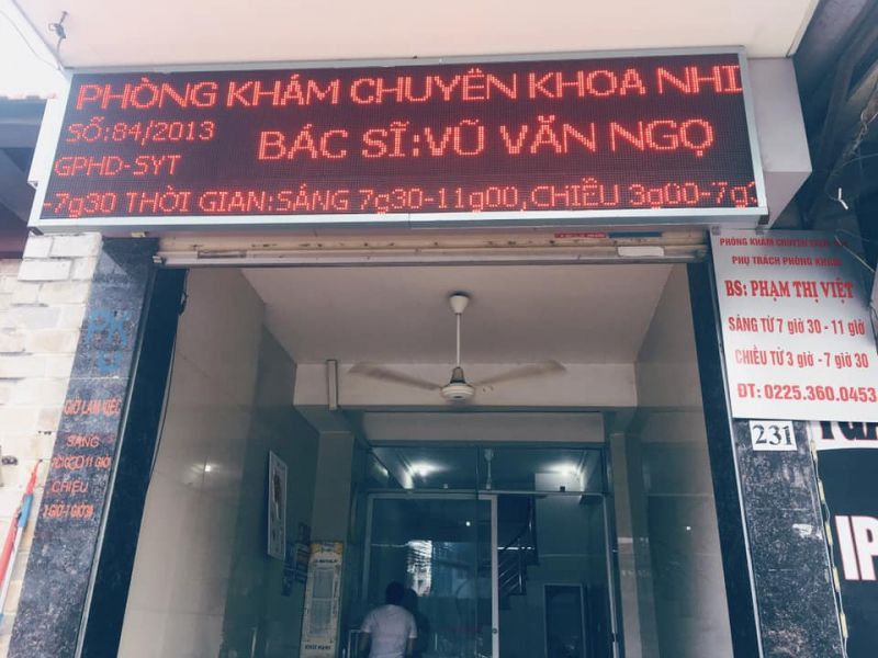 Phòng khám Nhi 231 Đà Nẵng - Bác sĩ Ngọ