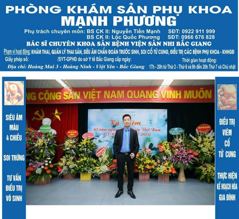 Phòng khám Sản phụ khoa Mạnh Phương Phòng khám Sản phụ khoa Mạnh Phương
