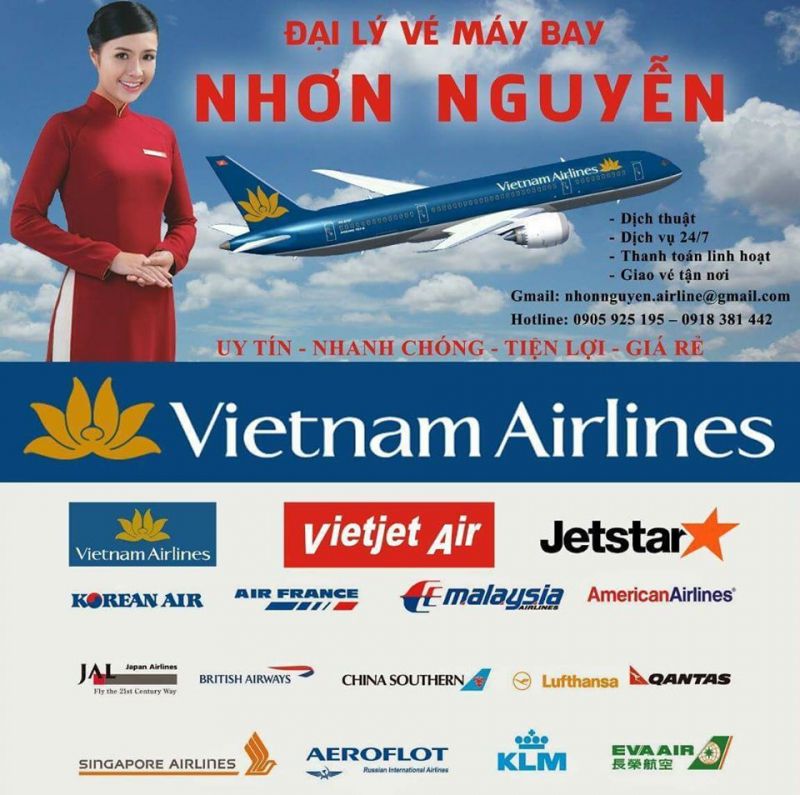 Đại lý vé máy bay giá rẻ-Nhơn Nguyễn