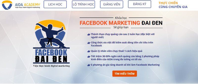 Khóa học Facebook Marketing ở AIDA Academy