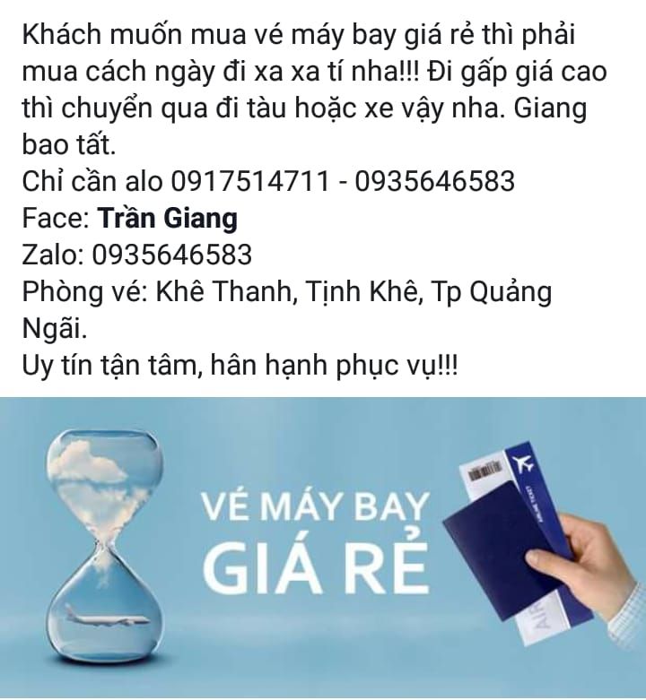 Vé Máy Bay Giang Trần