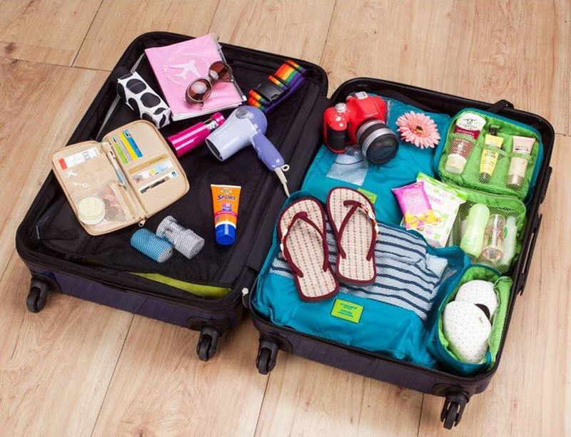 Chuẩn bị đầy đủ hành lý cho chuyên đi Nhật