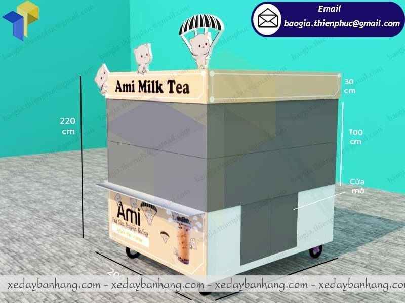 Công ty TNHH Thiên Phúc cung cấp xe đẩy trà sữa