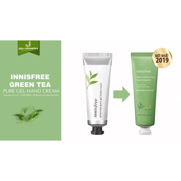 Innisfree Green Tea Pure Gel Hand Cream EX