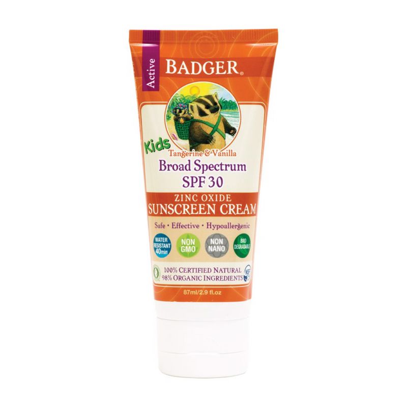 Kem chống nắng hữu cơ trẻ em hương cam SPF 30 Badger